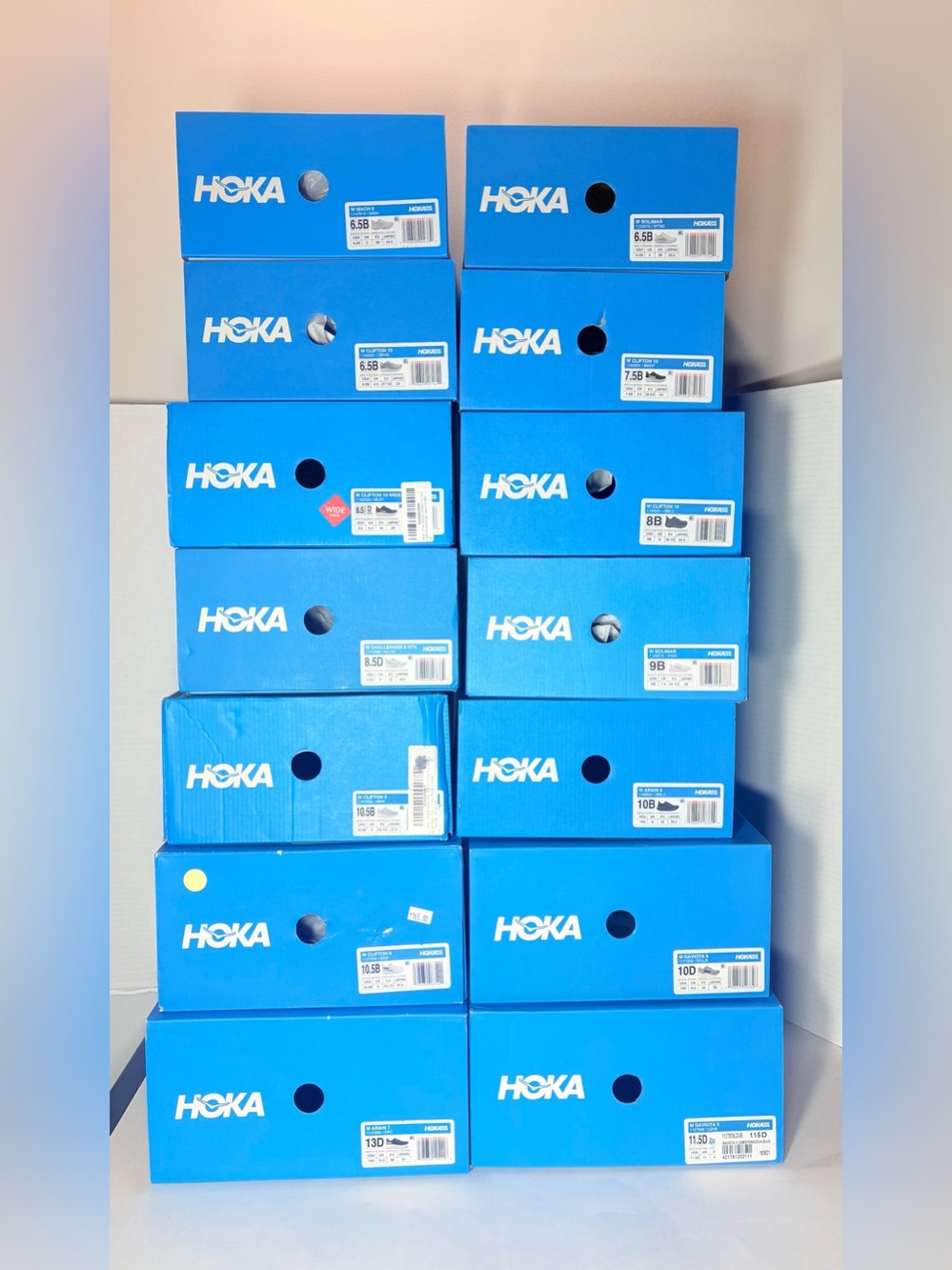 x14 HOKA ONE Replacement Shoe box boxes - EMPTY BOXES ONLY